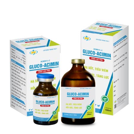 Tăng lực GLUCO-ACIMIN trong Thú Y